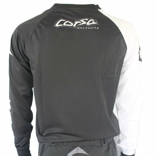 RACE WEAR Corsa Warrior X Race Jersey-Black/White 2 RACE WEAR Corsa Warrior X Race Jersey-Black/White