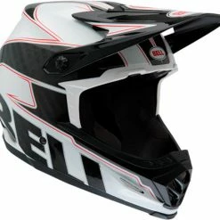 Bell Full-9 Carbon Helmet-White/Black PROTECTIVE GEAR