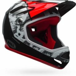 Bell Sanction Helmet-White/Black/Red PROTECTIVE GEAR