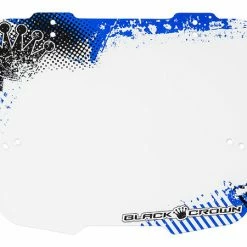 Numbers/Plates/Padsets Black Crown Stripe Number Plate