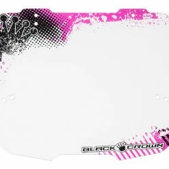 Numbers/Plates/Padsets Black Crown Stripe Number Plate