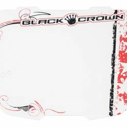 Numbers/Plates/Padsets Black Crown Stunt Number Plate