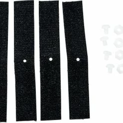 Black Crown Velcro Number Plate Straps