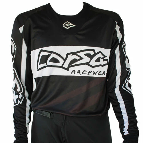 RACE WEAR Corsa Unleashed Jersey-Black/White 1 RACE WEAR Corsa Unleashed Jersey-Black/White