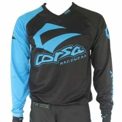 RACE WEAR Corsa Warrior X Race Jersey-Black/Blue