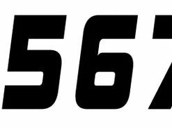 Jrbmx001 BMX Racing Plate Numbers