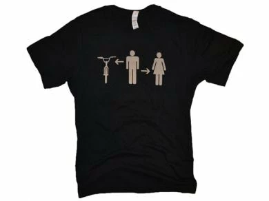 Effin Ride Boy-Girl-Bike T-Shirt-Black APPAREL 1 Effin Ride Boy-Girl-Bike T-Shirt-Black APPAREL
