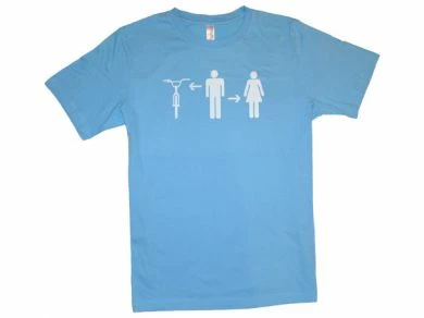 Effin Ride Boy-Girl-Bike T-Shirt-Light Blue APPAREL 1 Effin Ride Boy-Girl-Bike T-Shirt-Light Blue APPAREL