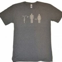 APPAREL Effin Ride Boy-Girl-Bike T-Shirt-Light Gray
