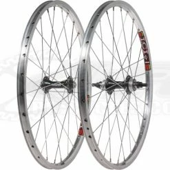 Jrbmx001 Quando F/F Hubs W/Sun ICI1 Rims Wheelset-20x1 3/8"-Silver