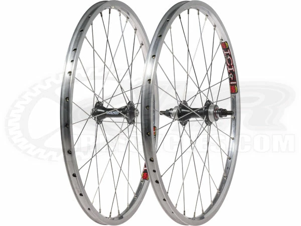 Jrbmx001 Quando F/F Hubs W/Sun ICI1 Rims Wheelset-20x1 3/8"-Silver 1 Jrbmx001 Quando F/F Hubs W/Sun ICI1 Rims Wheelset-20x1 3/8"-Silver