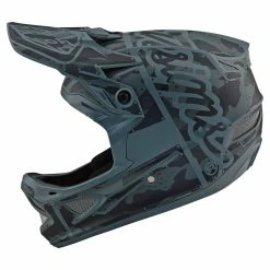Troy Lee Designs D3 Fiberlite Factory Camo Helmet-Green