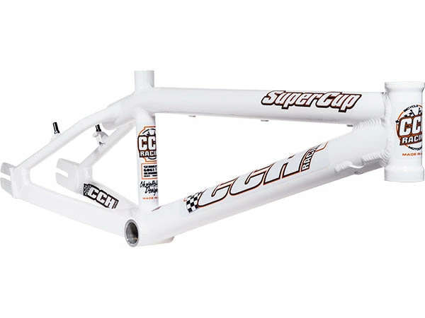 FRAMES CCH Super Cup Aluminum BMX Race Frame-White 1 FRAMES CCH Super Cup Aluminum BMX Race Frame-White