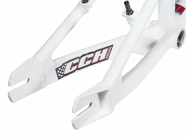 FRAMES CCH Super Cup Aluminum BMX Race Frame-White 3 FRAMES CCH Super Cup Aluminum BMX Race Frame-White