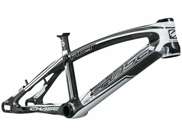 CHASE BICYCLES Chase ACT 1.0 Carbon BMX Race Frame-Shiny Black/White FRAMES 1 CHASE BICYCLES Chase ACT 1.0 Carbon BMX Race Frame-Shiny Black/White FRAMES