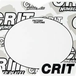 Crit Logo Bomb Number Plate