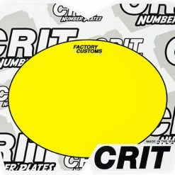 Crit Logo Bomb Number Plate