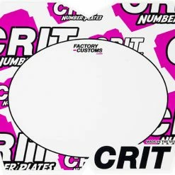 Crit Logo Bomb Number Plate