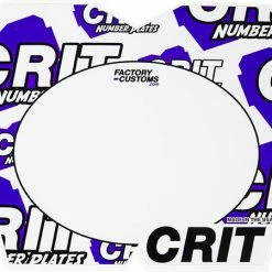 Crit Logo Bomb Number Plate