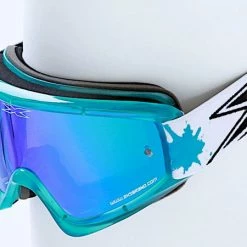 EKS Brand PROTECTIVE GEAR X-Brand Gox Splat Goggles-Liquid Cyan Blue