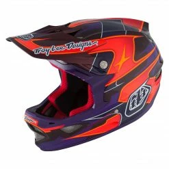 PROTECTIVE GEAR Troy Lee D3 Carbon MIPS Helmet-Render Purple