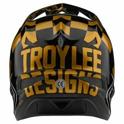 Troy Lee Designs D3 Fiberlite -Raceshop Black/Gold Helmets 7 Troy Lee Designs D3 Fiberlite -Raceshop Black/Gold Helmets