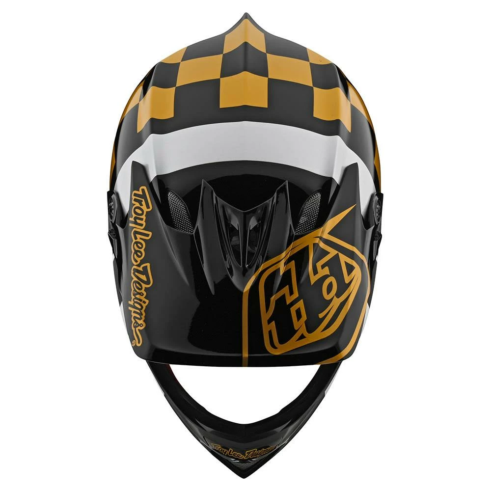 Troy Lee Designs D3 Fiberlite -Raceshop Black/Gold Helmets 5 Troy Lee Designs D3 Fiberlite -Raceshop Black/Gold Helmets