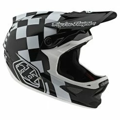 Troy Lee Designs D3 Fiberlite -Raceshop White/Black Helmets 8 Troy Lee Designs D3 Fiberlite -Raceshop White/Black Helmets