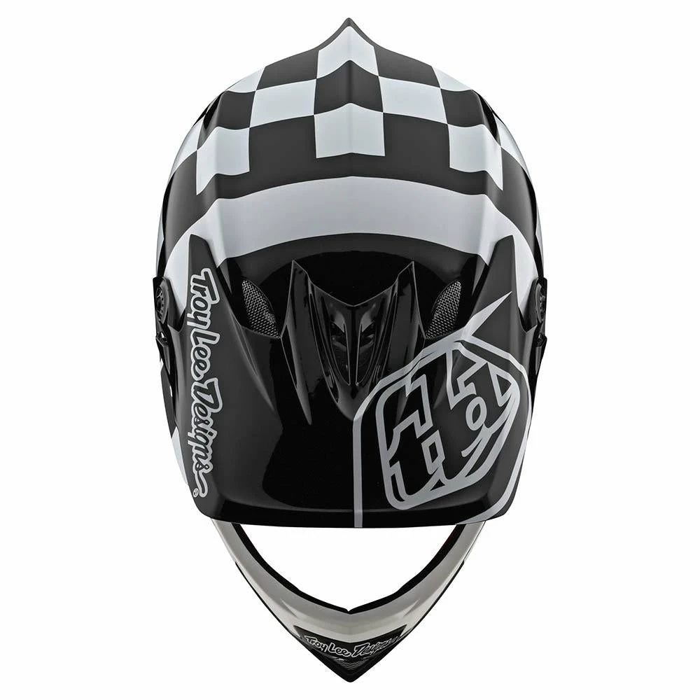 Troy Lee Designs D3 Fiberlite -Raceshop White/Black Helmets 5 Troy Lee Designs D3 Fiberlite -Raceshop White/Black Helmets
