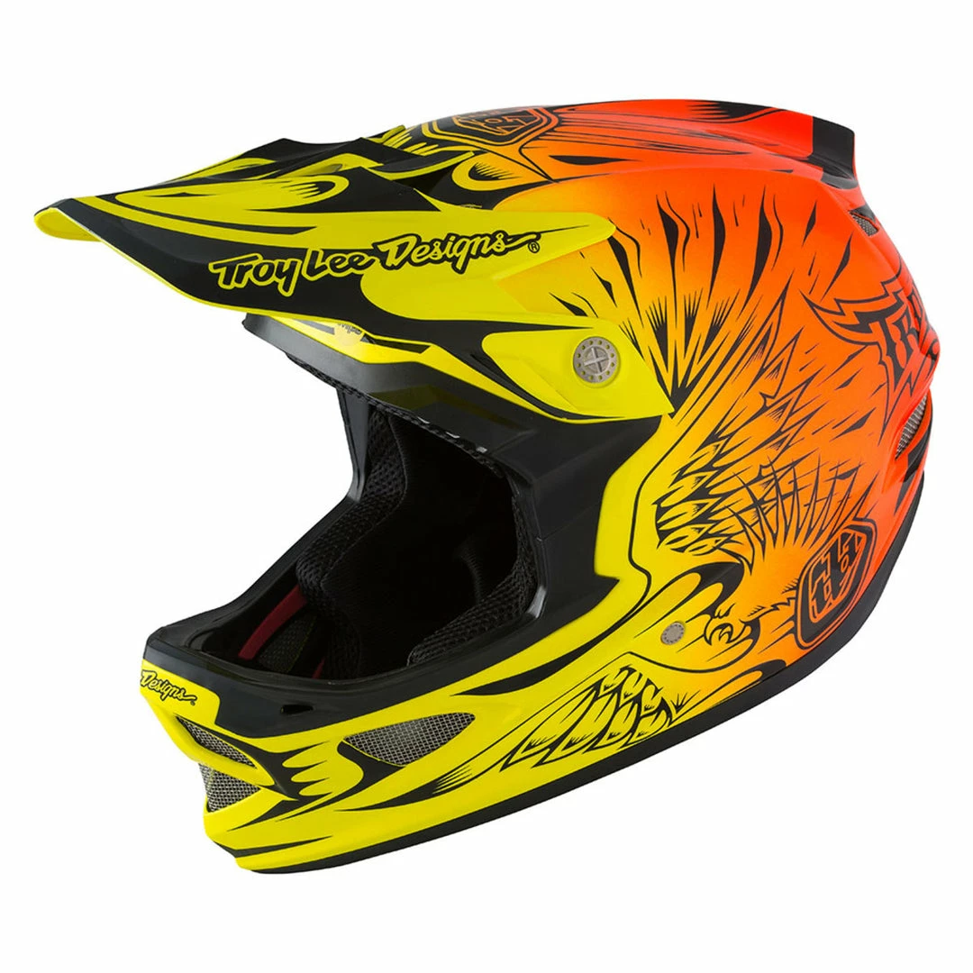 PROTECTIVE GEAR Troy Lee D3 Composite MIPS Helmet-Ravage Orange 1 PROTECTIVE GEAR Troy Lee D3 Composite MIPS Helmet-Ravage Orange