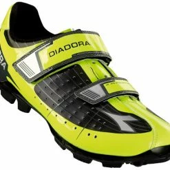 Diadora X Phantom Clipless Shoes-Black/Yellow