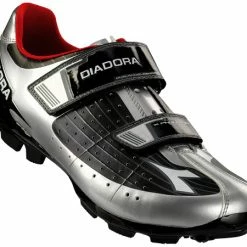 Diadora X Phantom Clipless Shoes-Black/Silver/White