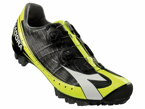 Diadora X-Vortex Pro Clipless Shoes-Black/Yellow 1 Diadora X-Vortex Pro Clipless Shoes-Black/Yellow