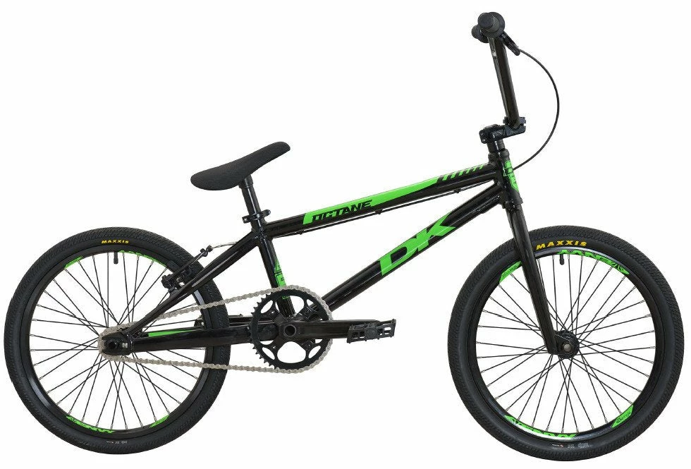 RACE BIKES DK Octane Pro BMX Bike-Black/Green 1 RACE BIKES DK Octane Pro BMX Bike-Black/Green