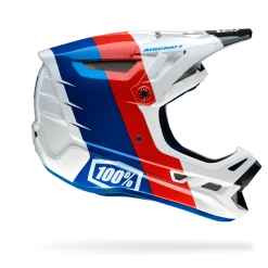 100% Aircraft Downhill Helmet-R8 White PROTECTIVE GEAR