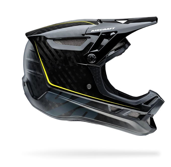 PROTECTIVE GEAR 100% Aircraft Downhill Helmet-Raw Black 1 PROTECTIVE GEAR 100% Aircraft Downhill Helmet-Raw Black