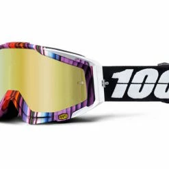 100% Racecraft Goggles-Glitch-Mirrored Gold Lens