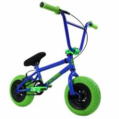 Fat Boy Mini Bike The Assault Pro-Blue W/Green Tires LITTLE BIKES