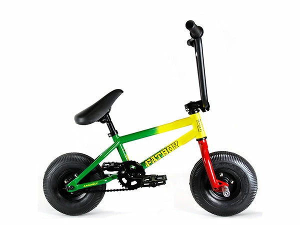 FREESTYLE BIKES Fat Boy Mini BMX Bike The Assault-Rasta-OG 1 FREESTYLE BIKES Fat Boy Mini BMX Bike The Assault-Rasta-OG