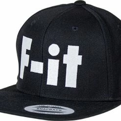 Fit Snapback Big F-IT Hat-Black