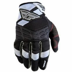 RACE WEAR Fly Racing 2013 F-16 Gloves-Black/White-Adult X-Small (7)