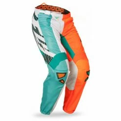 Fly Racing 2014 Kinetic Mesh Race Pants-Teal/Hi-Vis Orange RACE WEAR