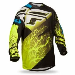 Fly Racing 2015 F-16 Race Jersey-Ltd Ed-Black/Hi-Vis/Blue RACE WEAR