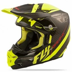 Fly Racing F2 Carbon Fastback Helmet-Black/Hi-Vis PROTECTIVE GEAR