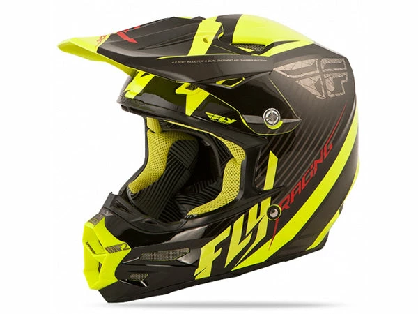 Fly Racing F2 Carbon Fastback Helmet-Black/Hi-Vis PROTECTIVE GEAR 1 Fly Racing F2 Carbon Fastback Helmet-Black/Hi-Vis PROTECTIVE GEAR