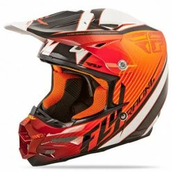 PROTECTIVE GEAR Fly Racing F2 Carbon Fastback Helmet-Orange/Black/White