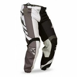 Fly Racing 2015 Kinetic Division Race Pants-Black/White RACE WEAR