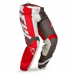 Fly Racing 2015 Kinetic Division Race Pants-Red/Gray/White RACE WEAR