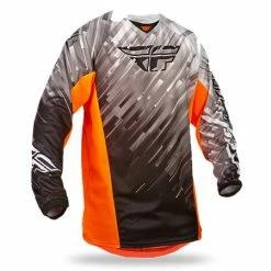 Fly Racing 2015 Kinetic Glitch Race Jersey-Black/White/Orange