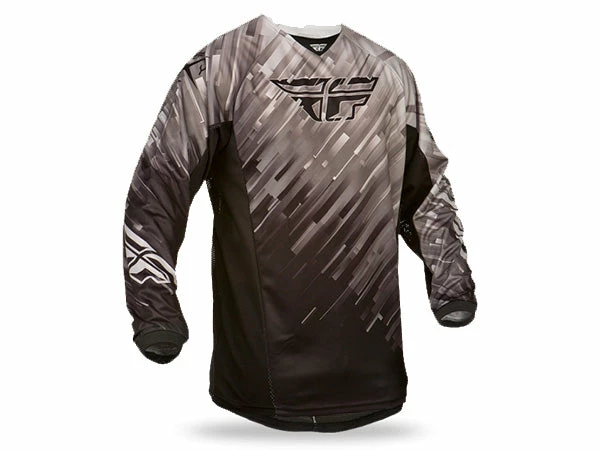 Fly Racing 2015 Kinetic Glitch Race Jersey-Black/Gray RACE WEAR 1 Fly Racing 2015 Kinetic Glitch Race Jersey-Black/Gray RACE WEAR